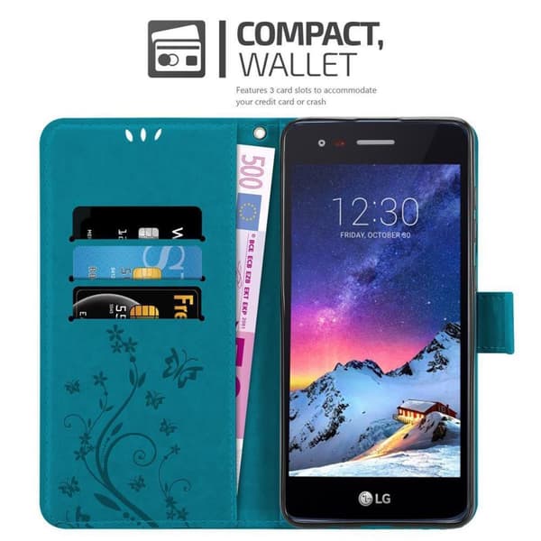 LG K8 2017 Pungetui Cover Blomster ()