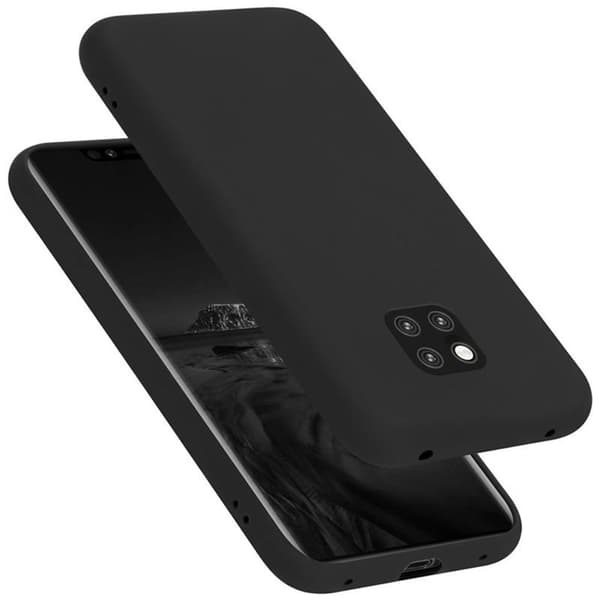 Huawei MATE 20 PRO Skal Fodral av flexibelt TPU-silikon Case Cover LIQUID SVART