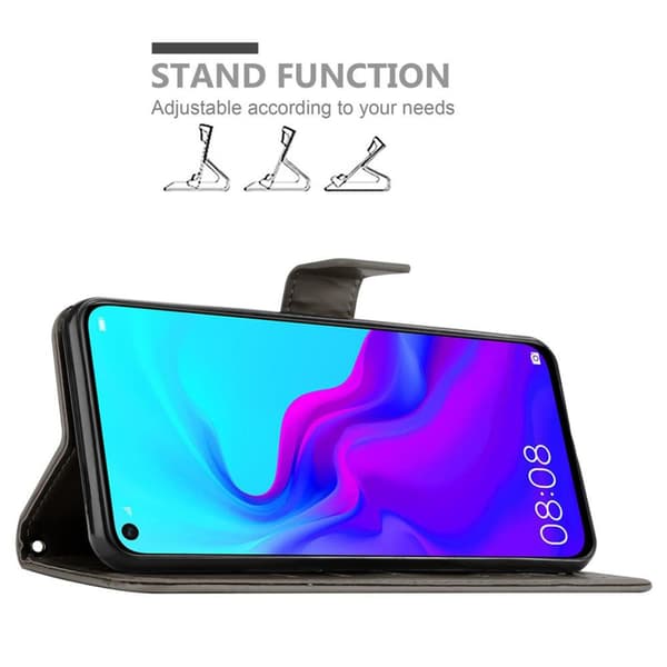 Huawei NOVA 4 Pungetui Cover Blomster ()