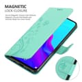 Miniatyrbild 5 av 8: Huawei NOVA 4 Skal Fodral i blomdesign Mobilskydd Case Cover med magnetisk stängning, ståfunktion och kortplatser