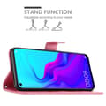 Miniatyrbild 4 av 8: Huawei NOVA 4 Skal Fodral i blomdesign Mobilskydd Case Cover med magnetisk stängning, ståfunktion och kortplatser