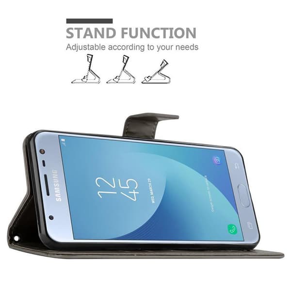 Samsung Galaxy J3 2017 Pungetui Cover Blomster ()