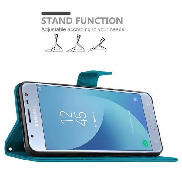 Samsung Galaxy J3 2017 Pungetui Cover Blomster ()