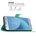 Miniatyrbillede 4 af 9: Samsung Galaxy J3 2017 Pungetui Cover Blomster ()