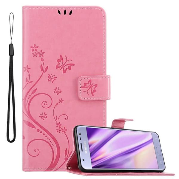 Samsung Galaxy J3 2017 Pungetui Cover Blomster ()