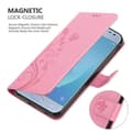 Pikkukuva 5 / 8: Samsung Galaxy J3 2017 Suojakotelo Suojakuori Lompakkokotelo Matkapuhelinkotelo Kukat jossa on magneettisuljenta, jalusta-toiminto ja korttipaikat