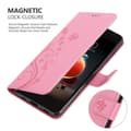Miniatyrbilde 5 av 8: Deksel til LG K8 2018 / K9 2018 Lommebokdeksel i blomster design med magnetisk lukking, stativfunksjon og kortplasser