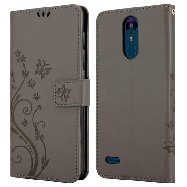 Deksel til LG K8 2018 / K9 2018 Lommebokdeksel i blomster design med magnetisk lukking, stativfunksjon og kortplasser