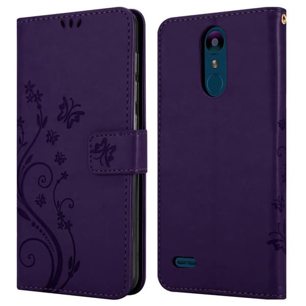 Deksel til LG K8 2018 / K9 2018 Lommebokdeksel i blomster design med magnetisk lukking, stativfunksjon og kortplasser