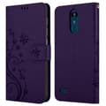 Miniatyrbilde 8 av 8: Deksel til LG K8 2018 / K9 2018 Lommebokdeksel i blomster design med magnetisk lukking, stativfunksjon og kortplasser