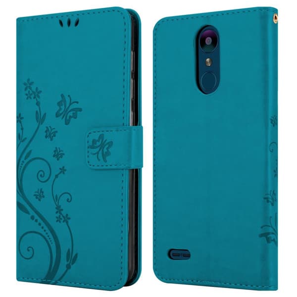 Deksel til LG K8 2018 / K9 2018 Lommebokdeksel i blomster design med magnetisk lukking, stativfunksjon og kortplasser