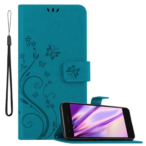 Deksel til LG K8 2018 / K9 2018 Lommebokdeksel i blomster design med magnetisk lukking, stativfunksjon og kortplasser