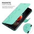 Miniatyrbilde 5 av 8: Deksel til LG K8 2018 / K9 2018 Lommebokdeksel i blomster design med magnetisk lukking, stativfunksjon og kortplasser