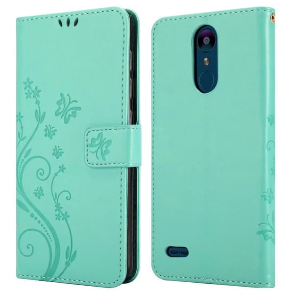 Deksel til LG K8 2018 / K9 2018 Lommebokdeksel i blomster design med magnetisk lukking, stativfunksjon og kortplasser