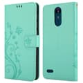 Miniatyrbilde 8 av 8: Deksel til LG K8 2018 / K9 2018 Lommebokdeksel i blomster design med magnetisk lukking, stativfunksjon og kortplasser