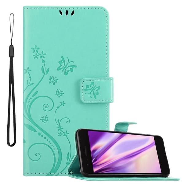 Deksel til LG K8 2018 / K9 2018 Lommebokdeksel i blomster design med magnetisk lukking, stativfunksjon og kortplasser