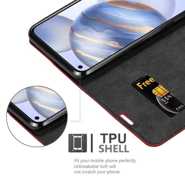 Honor 30 Fodral Skal Plånboksfodral Case med magnetisk stängning, ståfunktion och kortficka
