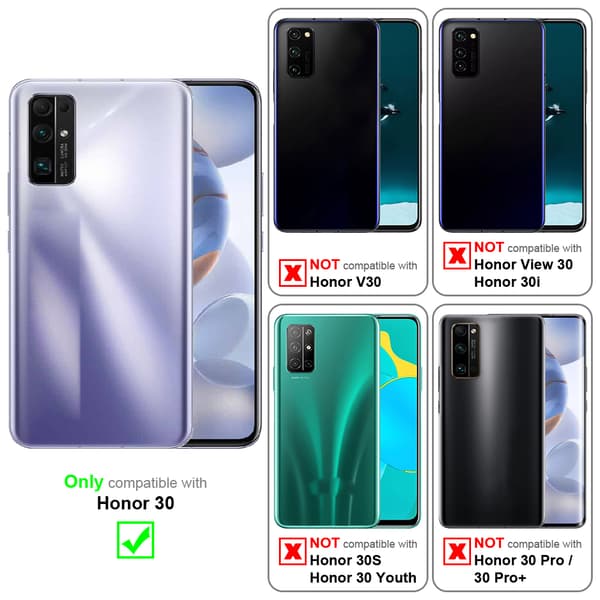 Honor 30 Fodral Skal Plånboksfodral Case med magnetisk stängning, ståfunktion och kortficka