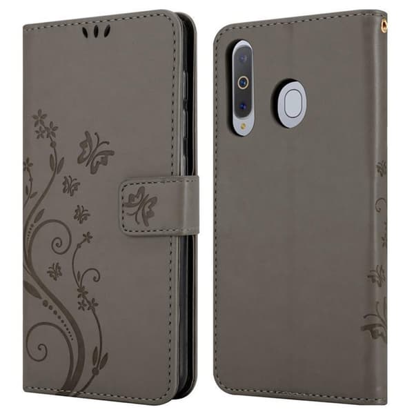 Samsung Galaxy A8s Skal Fodral i blomdesign Mobilskydd Case Cover med magnetisk stängning, ståfunktion och kortplatser