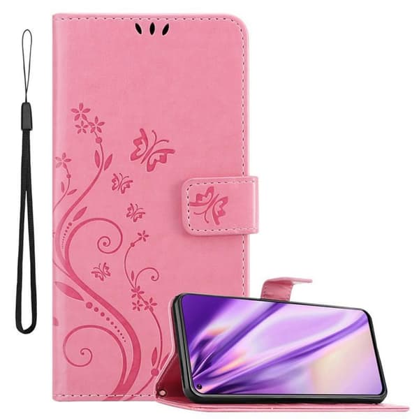 Deksel til Samsung Galaxy A8s Lommebokdeksel i blomster design med magnetisk lukking, stativfunksjon og kortplasser