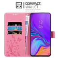 Miniatyrbild 3 av 8: Samsung Galaxy A8s Skal Fodral i blomdesign Mobilskydd Case Cover med magnetisk stängning, ståfunktion och kortplatser
