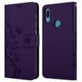 Miniatyrbilde 8 av 9: Deksel til Huawei Y6 2019 Lommebokdeksel i blomster design med magnetisk lukking, stativfunksjon og kortplasser