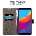 Pikkukuva 5 / 11: Honor 7C / Huawei Y7 2018 Suojakotelo Suojakuori Lompakkokotelo Matkapuhelinkotelo Kukat jossa on magneettisuljenta, jalusta-toiminto ja korttipaikat