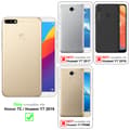 Pikkukuva 3 / 11: Honor 7C / Huawei Y7 2018 Suojakotelo Suojakuori Lompakkokotelo Matkapuhelinkotelo Kukat jossa on magneettisuljenta, jalusta-toiminto ja korttipaikat