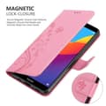 Pikkukuva 5 / 8: Honor 7C / Huawei Y7 2018 Suojakotelo Suojakuori Lompakkokotelo Matkapuhelinkotelo Kukat jossa on magneettisuljenta, jalusta-toiminto ja korttipaikat