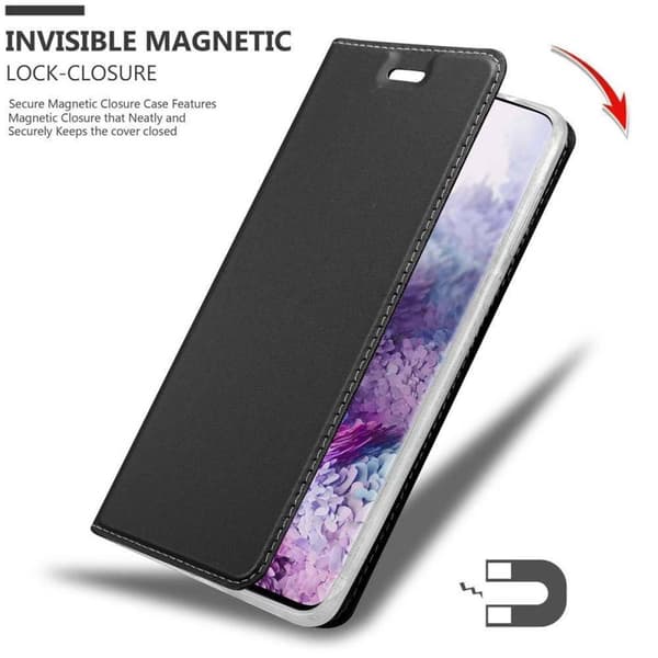Deksel til Samsung Galaxy S20 Lommebokdeksel med magnetisk lukking, stativfunksjon og kortlomme