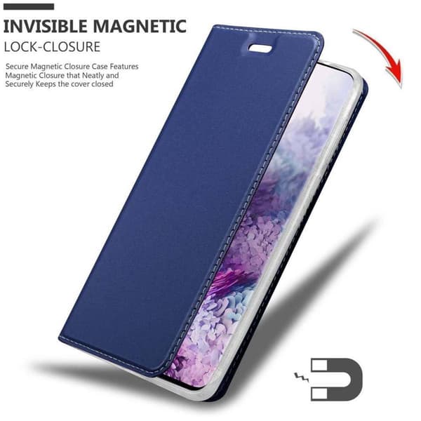 Deksel til Samsung Galaxy S20 Lommebokdeksel med magnetisk lukking, stativfunksjon og kortlomme