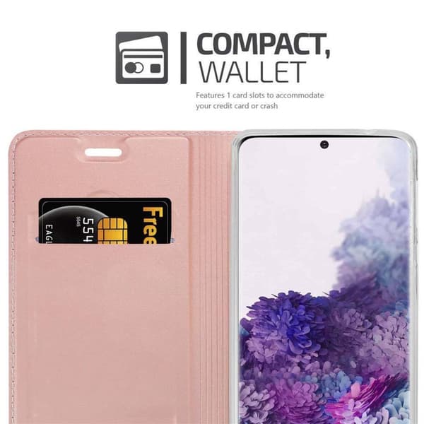Samsung Galaxy S20 Skal Fodral med magnetisk stängning, ståfunktion och kortficka Mobilskydd