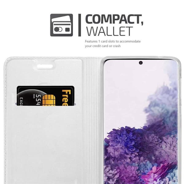 Samsung Galaxy S20 Skal Fodral med magnetisk stängning, ståfunktion och kortficka Mobilskydd