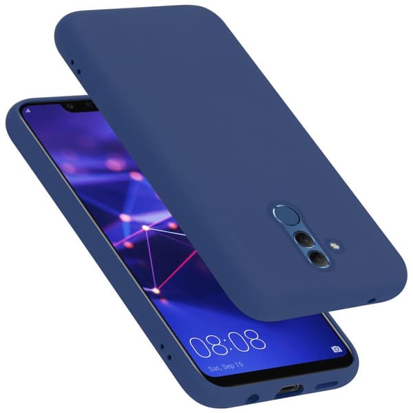 Huawei MATE 20 LITE Suojakotelo Suojakuori valmistettu joustavasta TPU-silikonista LIQUID SININEN