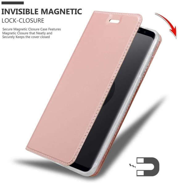 Samsung Galaxy S9 PLUS Skal Fodral med magnetisk stängning, ståfunktion och kortficka Mobilskydd