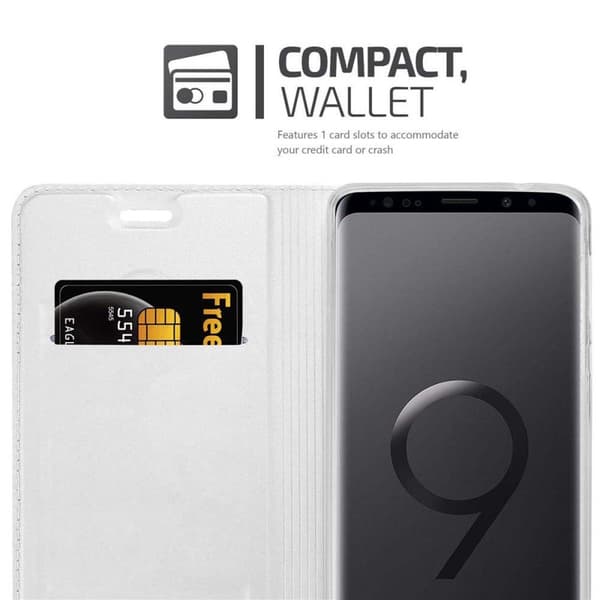 Samsung Galaxy S9 PLUS Skal Fodral med magnetisk stängning, ståfunktion och kortficka Mobilskydd