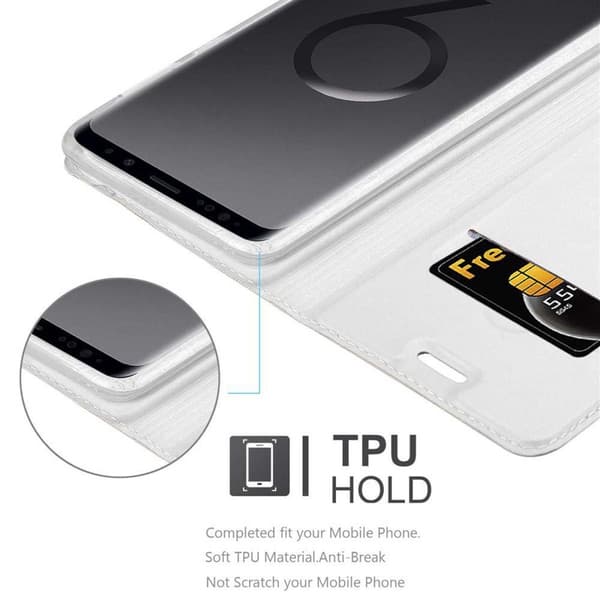 Samsung Galaxy S9 PLUS Skal Fodral med magnetisk stängning, ståfunktion och kortficka Mobilskydd