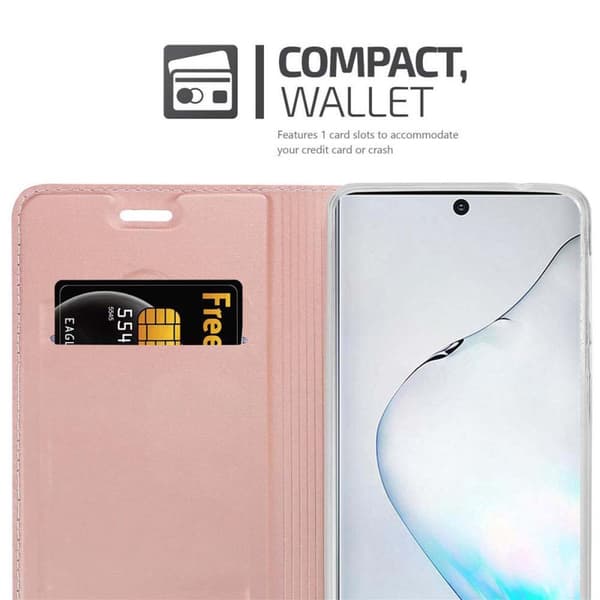 Samsung Galaxy NOTE 10 Skal Fodral med magnetisk stängning, ståfunktion och kortficka Mobilskydd