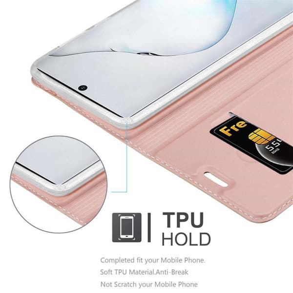 Samsung Galaxy NOTE 10 Skal Fodral med magnetisk stängning, ståfunktion och kortficka Mobilskydd