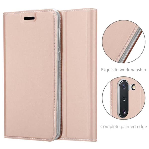 Samsung Galaxy NOTE 10 Skal Fodral med magnetisk stängning, ståfunktion och kortficka Mobilskydd