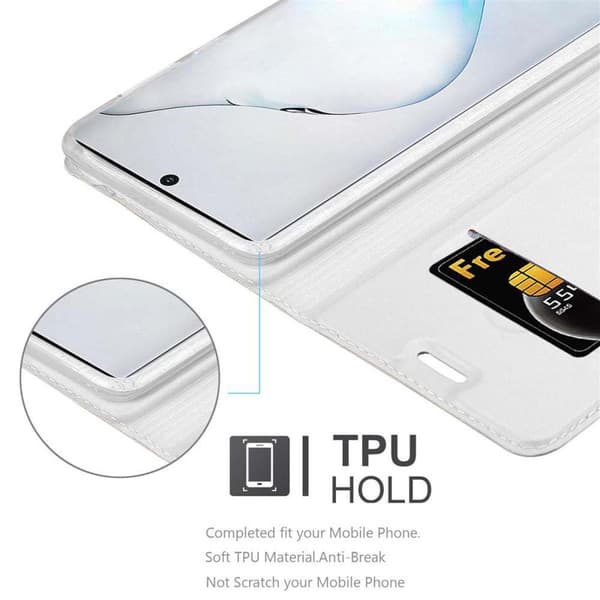 Samsung Galaxy NOTE 10 Skal Fodral med magnetisk stängning, ståfunktion och kortficka Mobilskydd