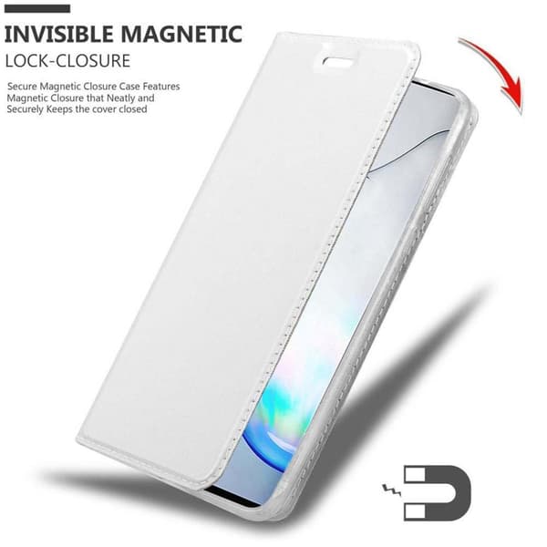 Samsung Galaxy NOTE 10 Skal Fodral med magnetisk stängning, ståfunktion och kortficka Mobilskydd
