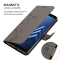 Pikkukuva 5 / 9: Samsung Galaxy A8 2018 Suojakotelo Suojakuori Lompakkokotelo Matkapuhelinkotelo Kukat jossa on magneettisuljenta, jalusta-toiminto ja korttipaikat