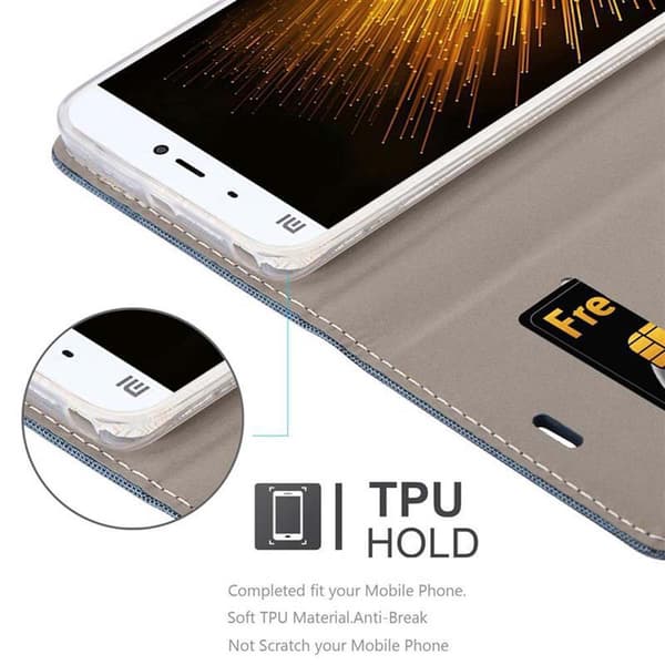 Xiaomi Mi 5s Skal Plånboksfodral med magnetisk stängning, ståfunktion och kortficka