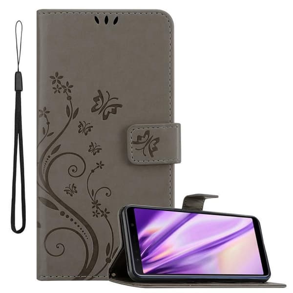 Samsung Galaxy A7 2018 Pungetui Cover Blomster ()