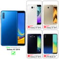 Pikkukuva 3 / 11: Samsung Galaxy A7 2018 Suojakotelo Suojakuori Lompakkokotelo Matkapuhelinkotelo Kukat jossa on magneettisuljenta, jalusta-toiminto ja korttipaikat