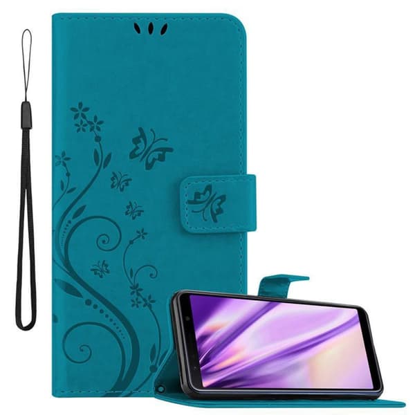 Samsung Galaxy A7 2018 Suojakotelo Suojakuori Lompakkokotelo Matkapuhelinkotelo Kukat jossa on magneettisuljenta, jalusta-toiminto ja korttipaikat
