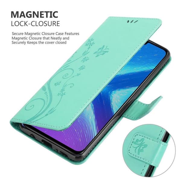 Honor 8X Suojakotelo Suojakuori Lompakkokotelo Matkapuhelinkotelo Kukat jossa on magneettisuljenta, jalusta-toiminto ja korttipaikat