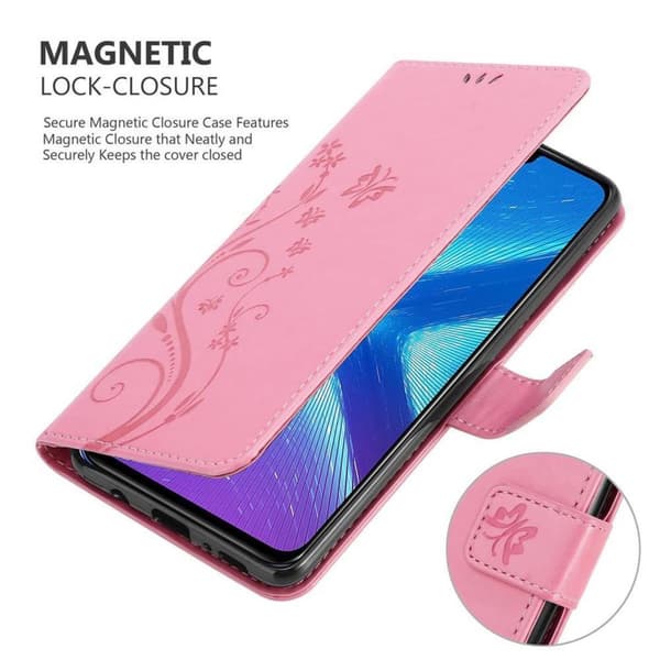 Honor 8X Suojakotelo Suojakuori Lompakkokotelo Matkapuhelinkotelo Kukat jossa on magneettisuljenta, jalusta-toiminto ja korttipaikat