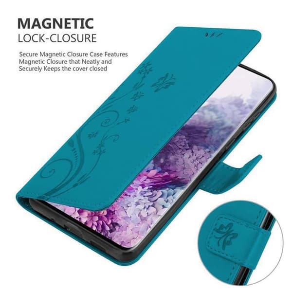 Samsung Galaxy S20 Suojakotelo Suojakuori Lompakkokotelo Matkapuhelinkotelo Kukat jossa on magneettisuljenta, jalusta-toiminto ja korttipaikat